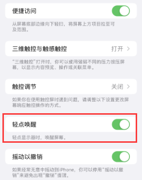 兰溪苹果授权维修站分享iPhone轻点无法唤醒怎么办 