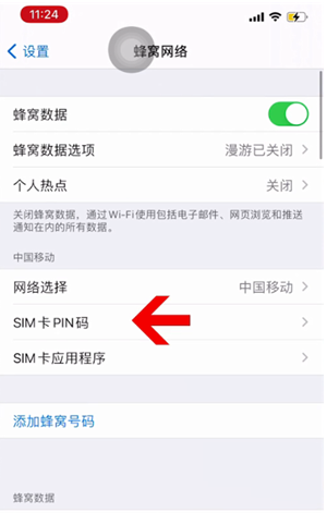 兰溪苹果14维修网分享如何给iPhone14的SIM卡设置密码 