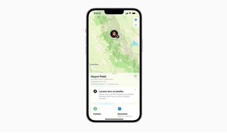 兰溪苹果14维修分享iPhone14系列中 FindMy功能通过卫星分享位置方法教程 